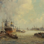 Le grand port 55x90 cm